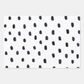 Wrapping Paper Sheets - Blue Dots Pattern ラッピングペーパーシート (正面2)