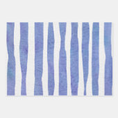 Wrapping Paper Sheets - Blue Patterns ラッピングペーパーシート (正面)