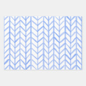 Wrapping Paper Sheets - Blue Patterns ラッピングペーパーシート (正面)