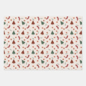 Wrapping Paper Sheets - Christmas Patterns ラッピングペーパーシート (正面3)