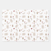 Wrapping Paper Sheets - Christmas Patterns ラッピングペーパーシート (正面)