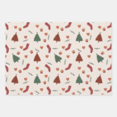 Wrapping Paper Sheets - Christmas Patterns ラッピングペーパーシート (正面3)