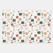 Wrapping Paper Sheets - Christmas Patterns ラッピングペーパーシート (正面2)