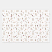 Wrapping Paper Sheets - Christmas Patterns ラッピングペーパーシート (正面)