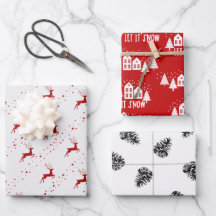 Wrapping Paper Sheets - Christmas Patterns