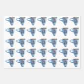 Wrapping Paper Sheets - Deer, Mug, Bear ラッピングペーパーシート (正面3)