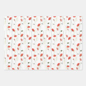 Wrapping Paper Sheets - Floral Pattern ラッピングペーパーシート (正面3)