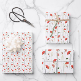Wrapping Paper Sheets - Floral Pattern ラッピングペーパーシート
