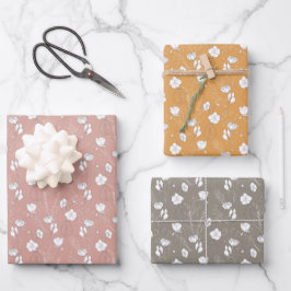 Wrapping Paper Sheets - Floral Patterns ラッピングペーパーシート