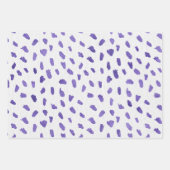 Wrapping Paper Sheets - Purple Patterns ラッピングペーパーシート (正面2)