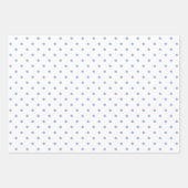 Wrapping Paper Sheets - Sky Blue Patterns ラッピングペーパーシート (正面2)