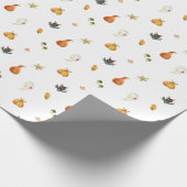 Wrapping Paper - Spooky Halloween Pumpkin Pattern ラッピングペーパー (角)