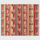 Wrapping Paper Stripe Elephant Terracotta  ラッピングペーパー (フラット)