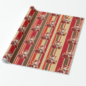 Wrapping Paper Stripe Elephant Terracotta  ラッピングペーパー (アンロールド)