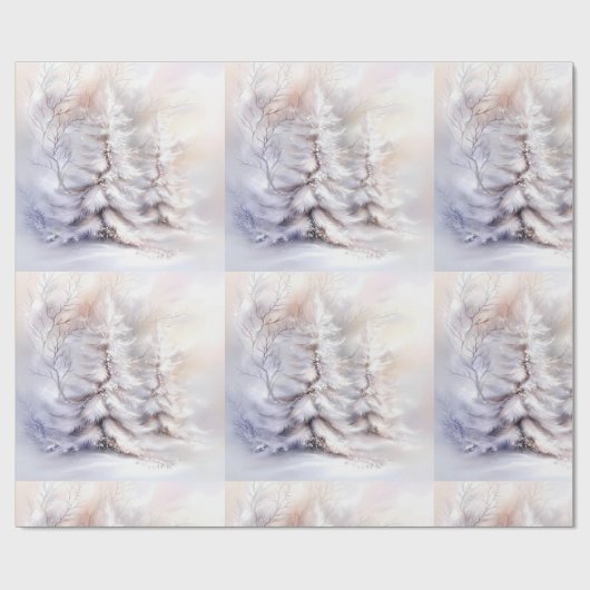 Wrapping Paper-Victorian Winter Christmas Wrapping ラッピングペーパー (フラット)