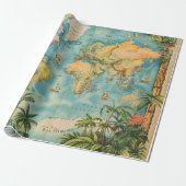 Wrapping Paper- Vintage Atlas ラッピングペーパー (アンロールド)