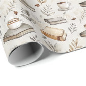 Wrapping Paper - Vintage Book Lovers Design ラッピングペーパー (ロールコーナー)