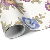 Wrapping Paper | Vintage Pansy Floral Garden ラッピングペーパー (ロールコーナー)