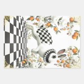 Wrapping Paper Whimsy Rabits ラッピングペーパーシート (正面3)