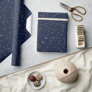 Wrapping Paper Winter Constellations ラッピングペーパー
