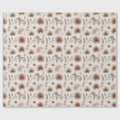 Wrapping paper with a pattern of brown and white ラッピングペーパー (フラット)
