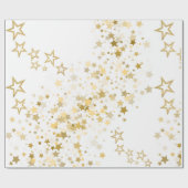 Wrapping Paper with golden stars ラッピングペーパー (フラット)