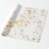 Wrapping Paper with golden stars ラッピングペーパー (アンロールド)