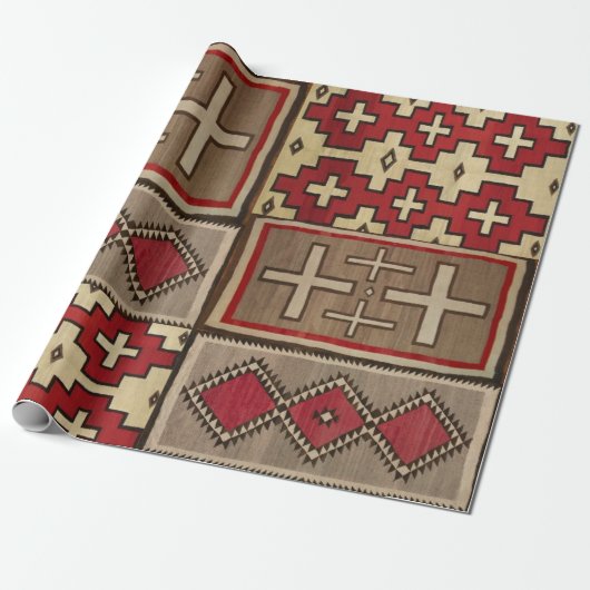 wrapping paper with navajo rug motif ラッピングペーパー (アンロールド)