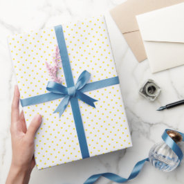 Wrapping Paper - Yellow Dots Pattern ラッピングペーパー
