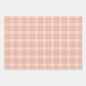 Wrapping retro gingham paper for Christmas ラッピングペーパーシート (正面)