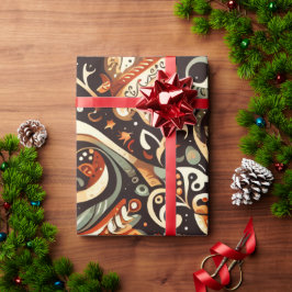 Wrapping with Christmas Motifs n11 ラッピングペーパー