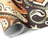 Wrapping with Christmas Motifs n11 ラッピングペーパー (ロールコーナー)