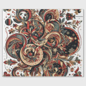 Wrapping with Christmas Motifs n12 ラッピングペーパー (フラット)