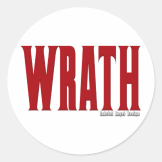Wrathロゴ ラウンドシール