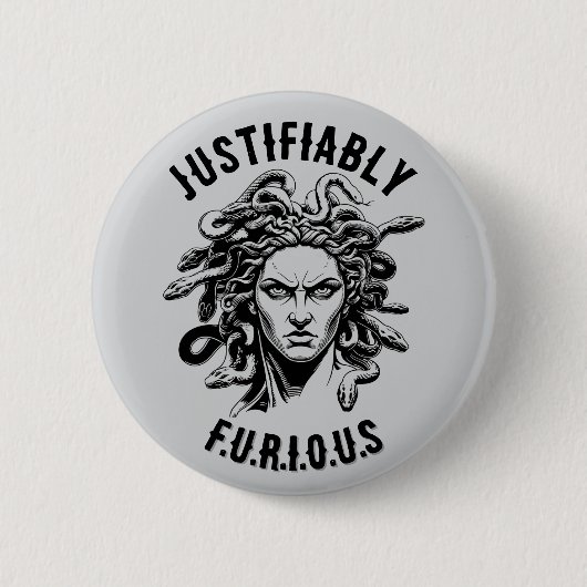 Wrath of the Medusa Button 缶バッジ (正面)