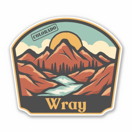 Wray, Colorado ステッカー シール (正面)