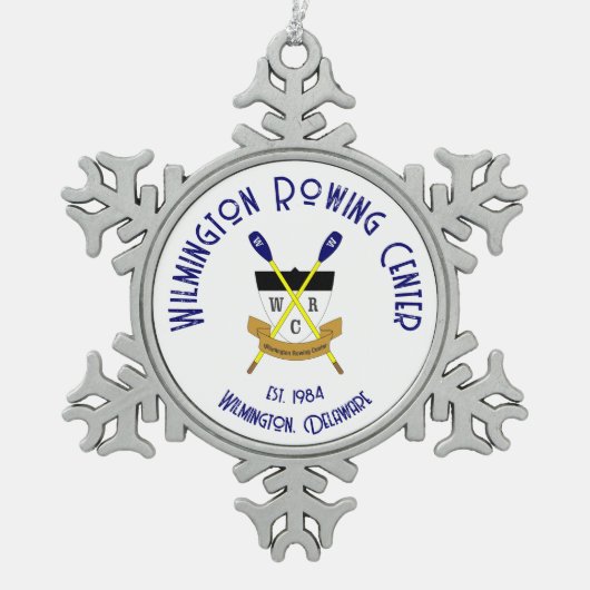 WRCペウタースノーフレークオーナメント スノーフレークピューターオーナメント (正面)