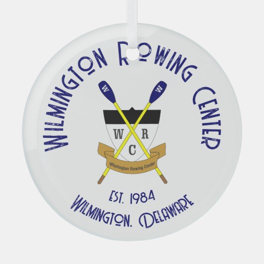 WRCラウンドガラスオーナメント – 複数タイプ ガラスオーナメント (正面)