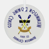 WRCラウンドガラスオーナメント – 複数タイプ ガラスオーナメント (裏面)