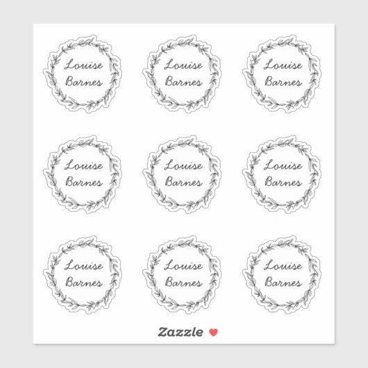 wreath シール (シート)