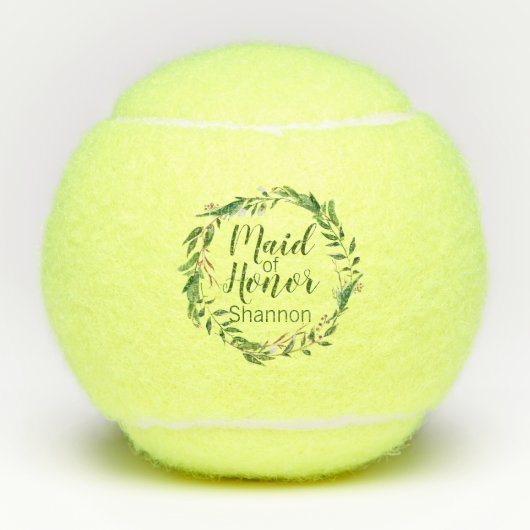  wreath 花嫁の友人 結婚式 ギフト テニスボール (正面)