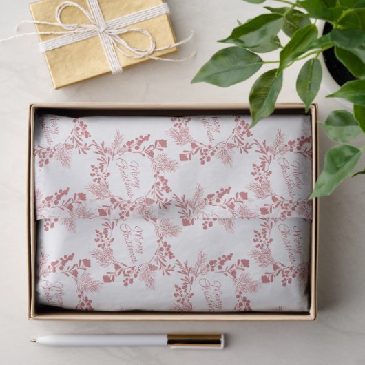 Wreath Christmas Tissue Paper – Elegant Wrap 薄葉紙 (ギフト)