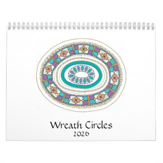 Wreath Circles calendar カレンダー
