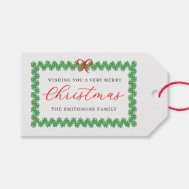 Wreath Framed Holiday  ギフトタグ