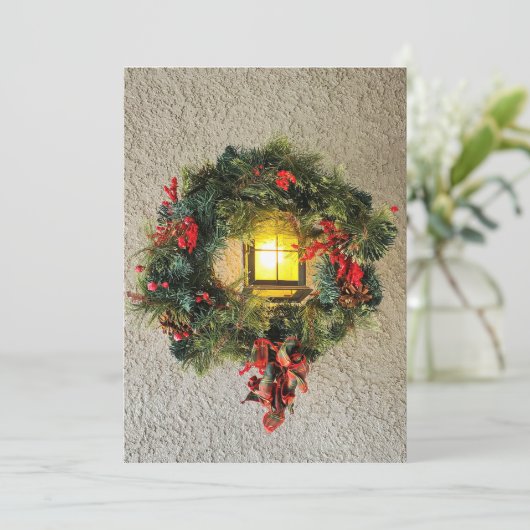 Wreath  holiday card シーズンカード (スタンド正面)