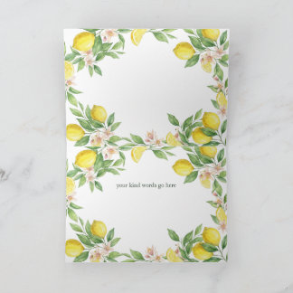 Wreath Mediterranean thank you Bridesmaid card サンキューカード