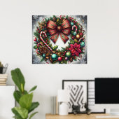 Wreath Poster ポスター (ホームオフィス)