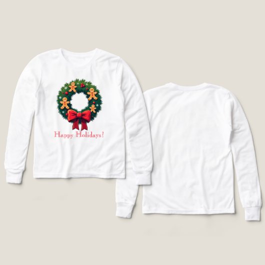 Wreath with Gingerbread Men (デザイン 正面＆背面)