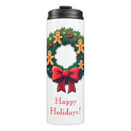 Wreath with Gingerbread Men タンブラー