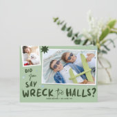Wreck the Halls, Funny Christmas photo card シーズンカード (スタンド正面)